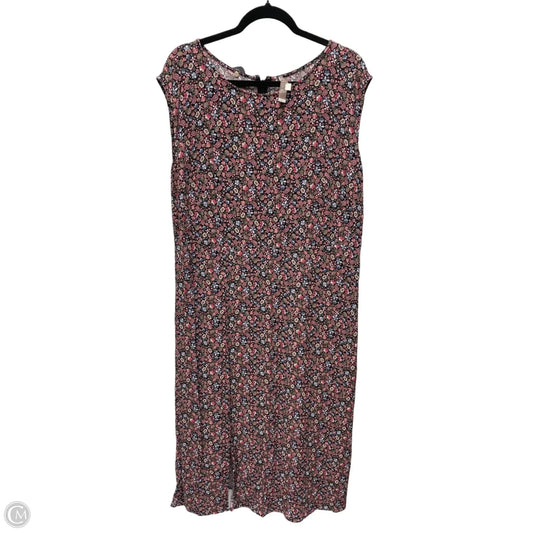 Dress Casual Maxi By Loft In Floral Print, Size: Xl