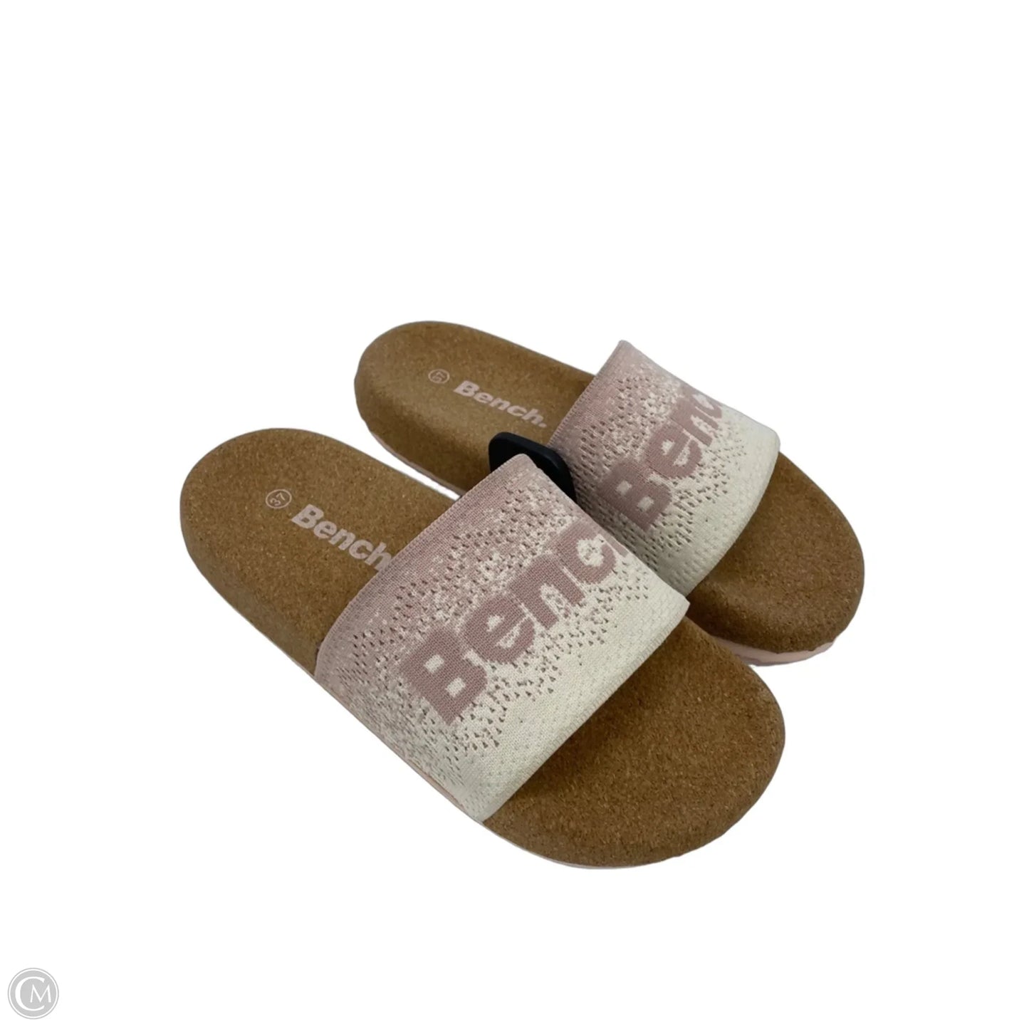 Sandals Flats By bench in Cream & Pink, Size: 6