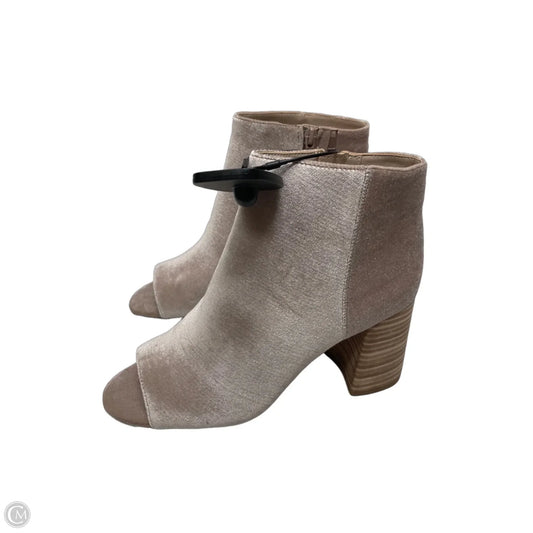Boots Ankle Heels By Nine West In Taupe, Size: 7.5