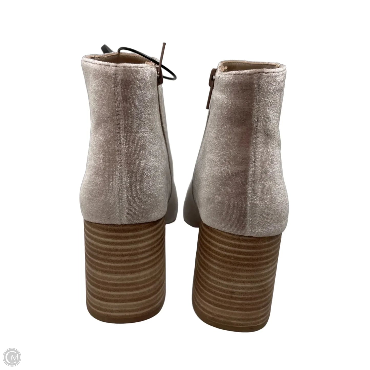 Boots Ankle Heels By Nine West In Taupe, Size: 7.5