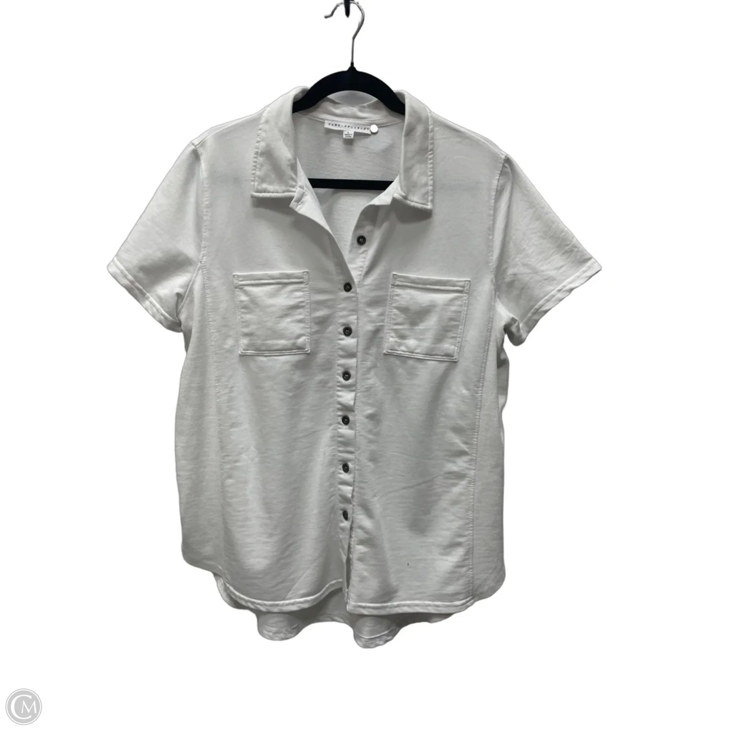 Top Short Sleeve By Jane And Delancey In White, Size: L