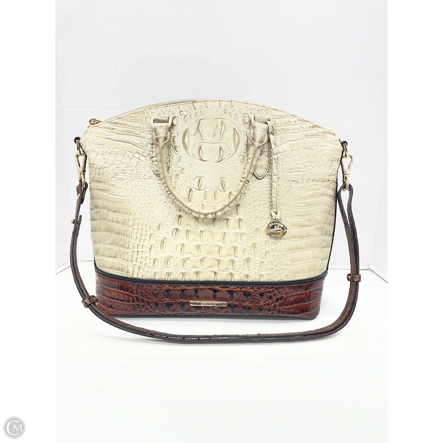 Handbag Designer By Brahmin, Size: Large