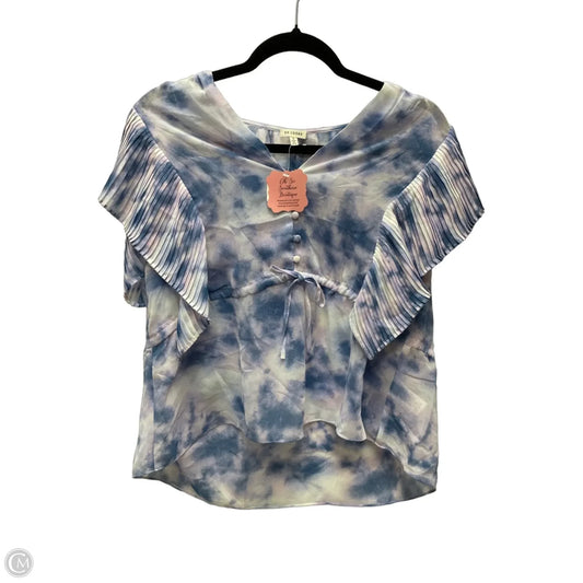 Blouse Short Sleeve By En Creme In Multi-colored, Size: S
