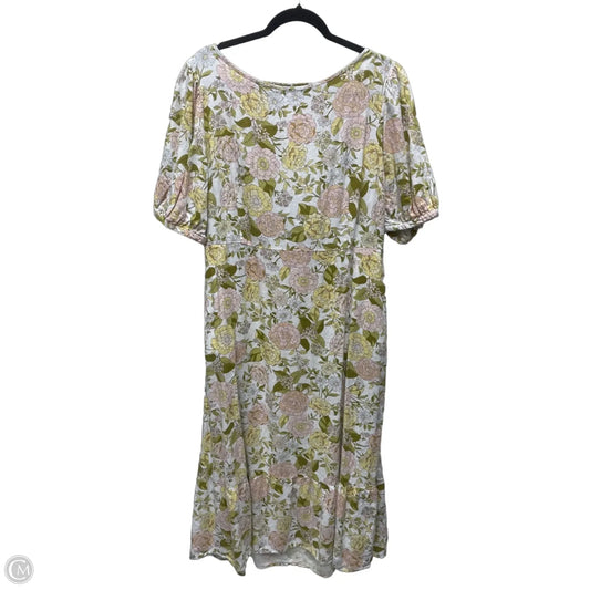 Dress Casual Maxi By Who What Wear In Floral Print, Size: 2x