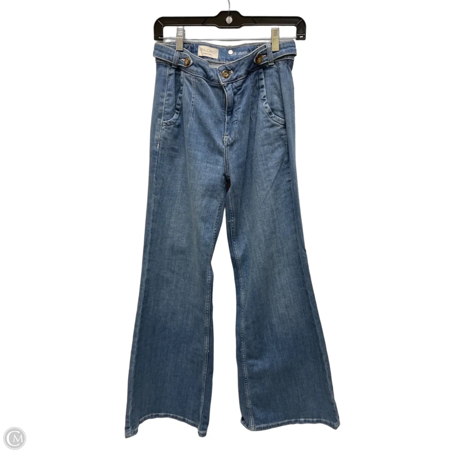 Jeans Wide Leg By Pilcro In Blue Denim, Size: 2