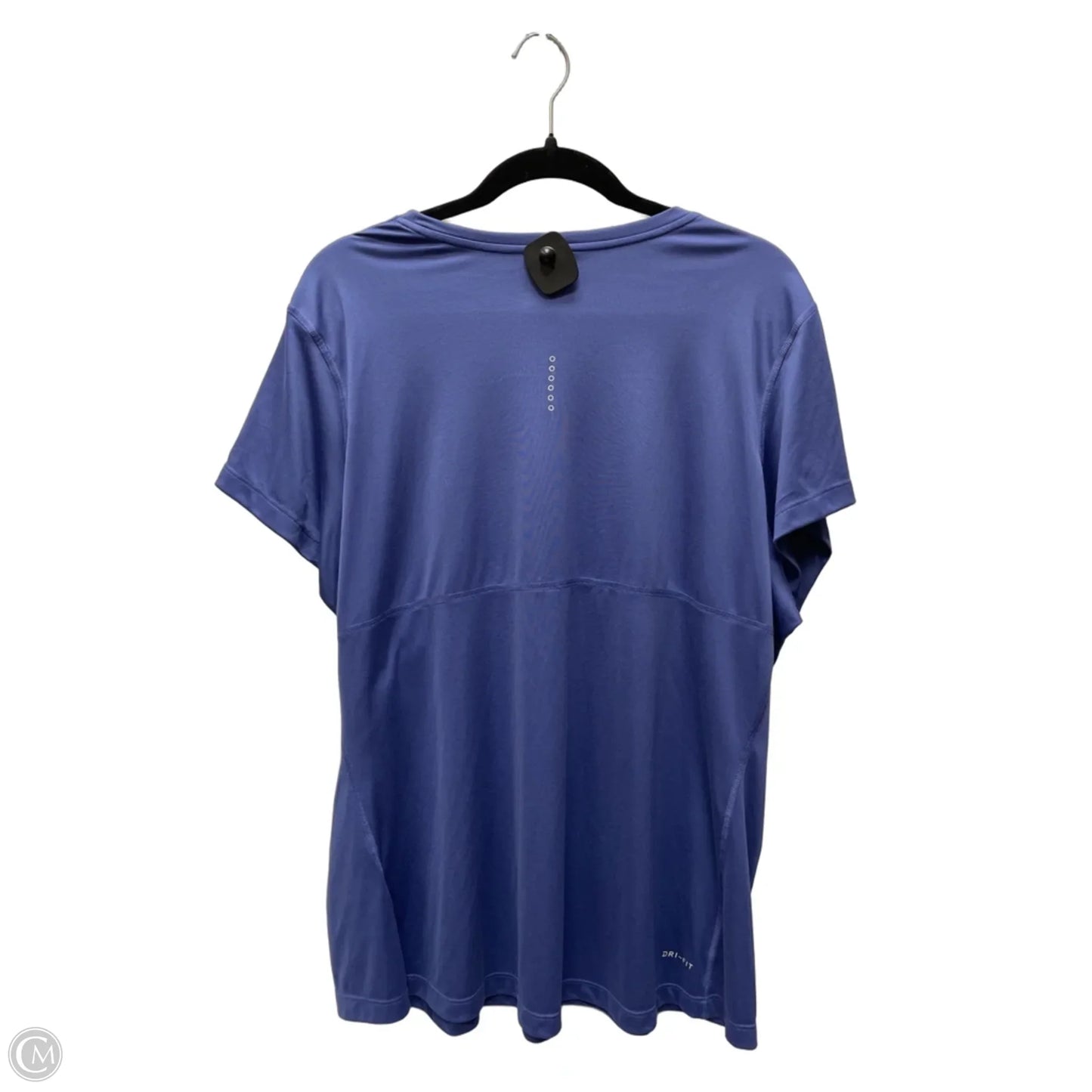 Athletic Top Short Sleeve By Nike In Blue, Size: 2x