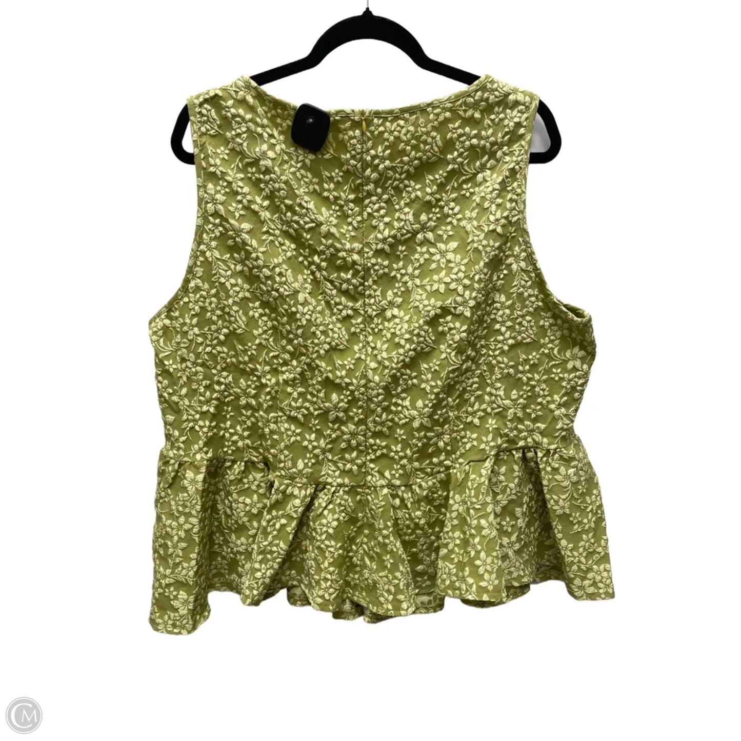 Top Sleeveless By Shein In Floral Print, Size: 4x