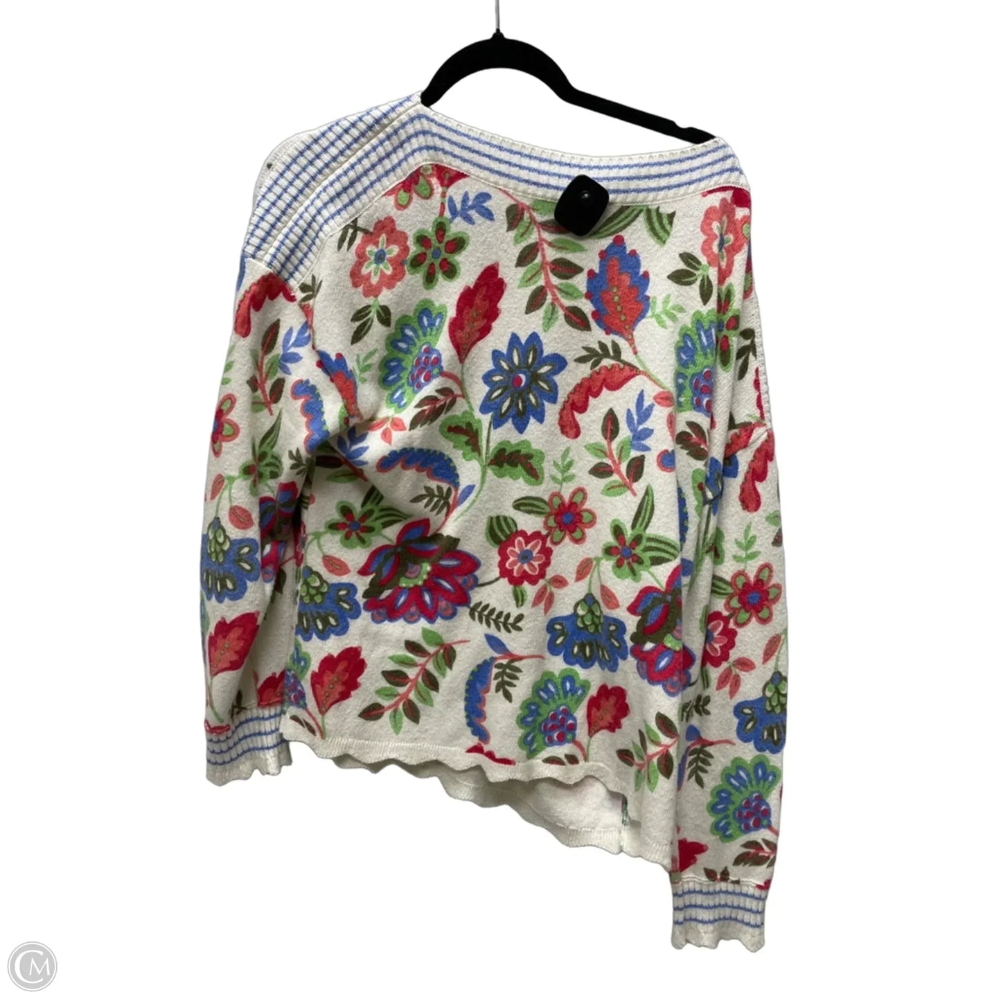 Sweater By Talbots In Floral Print, Size: Xl