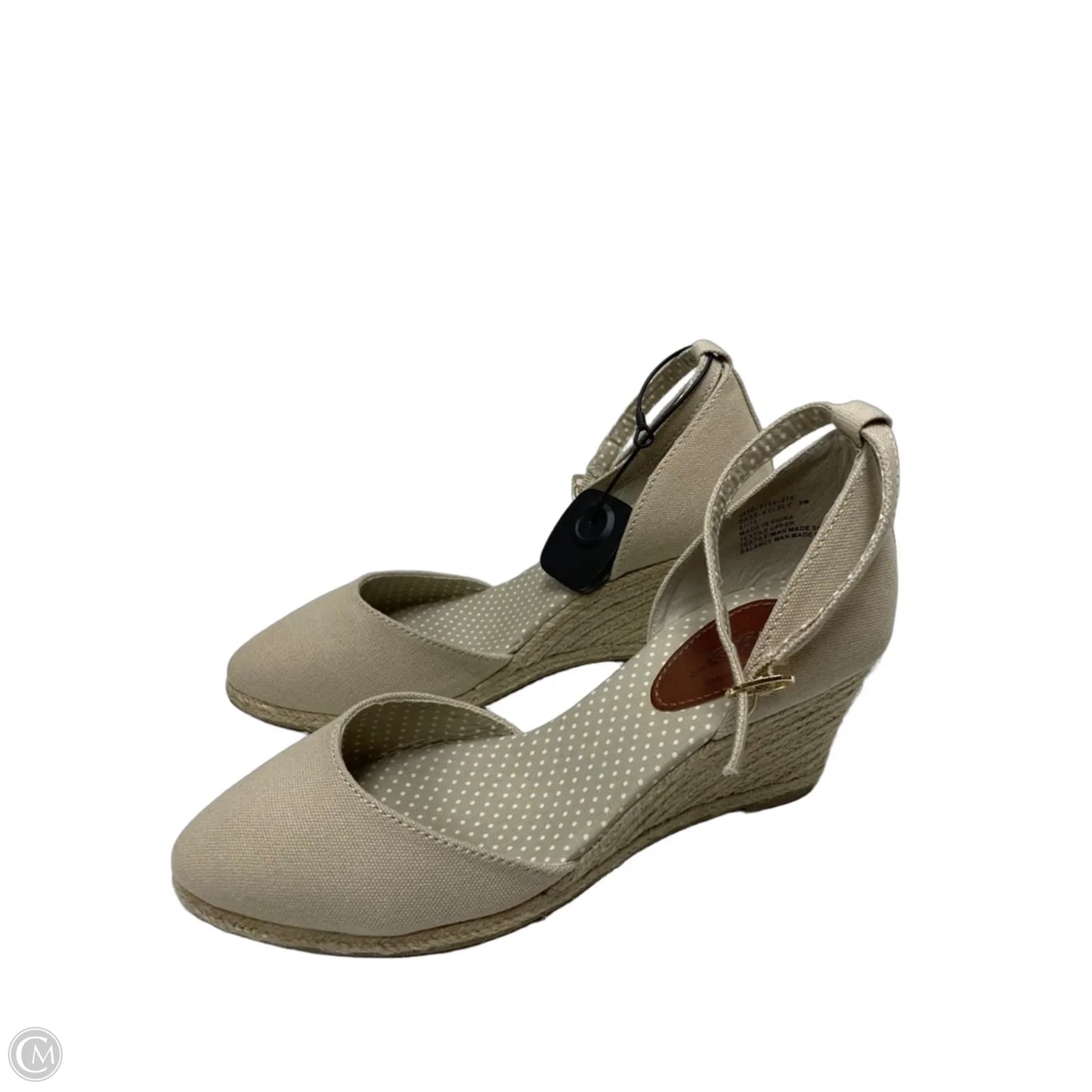 Shoes Heels Wedge By Bass In Tan, Size: 8