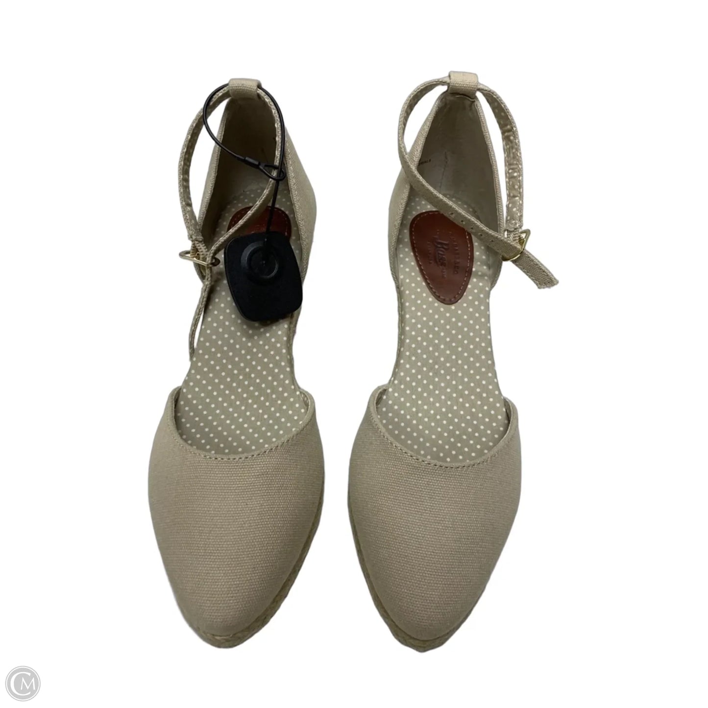 Shoes Heels Wedge By Bass In Tan, Size: 8