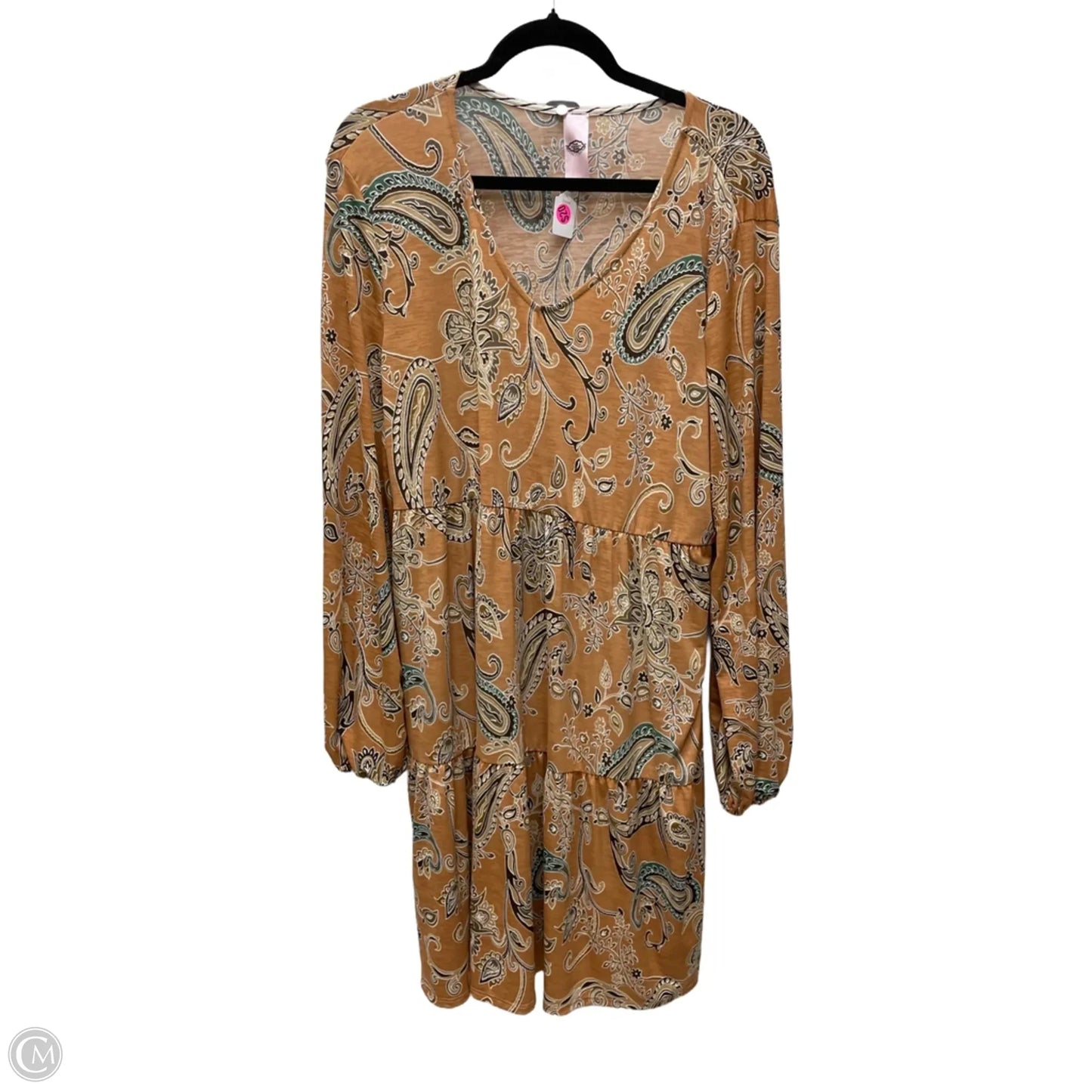 Dress Casual Short By PINK COCONUT In Floral Print, Size: 2x