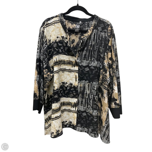 Cardigan By Ali Miles In Multi-colored, Size: 3x