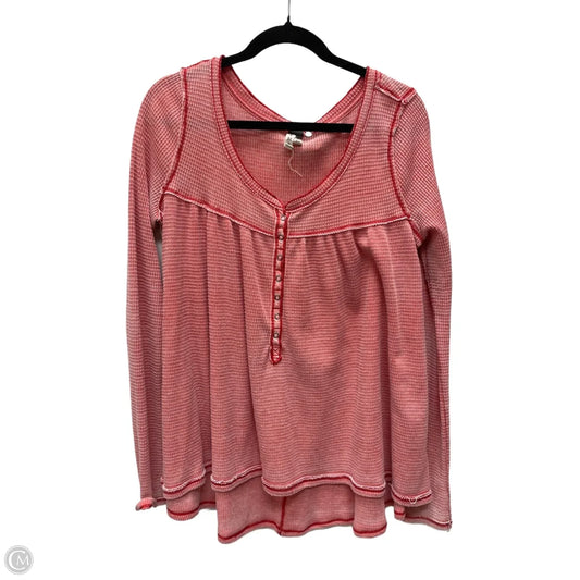Top Long Sleeve By We The Free In Pink, Size: M