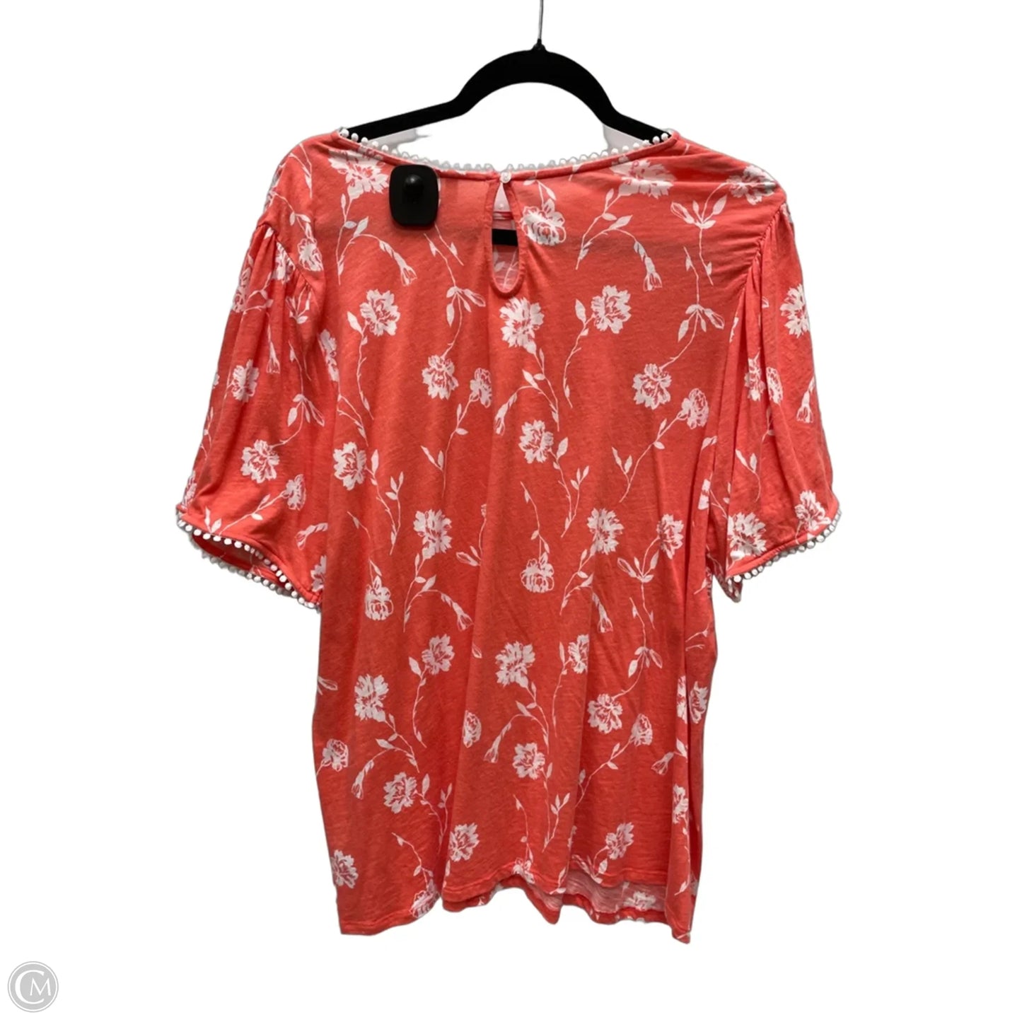 Top Short Sleeve By Cato In Floral Print, Size: 3x