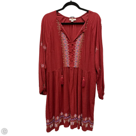 Dress Casual Short By Knox Rose In Geometric Pattern, Size: Xl