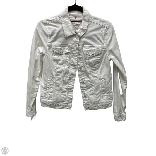 Jacket Denim By Tommy Hilfiger In White Denim, Size: M