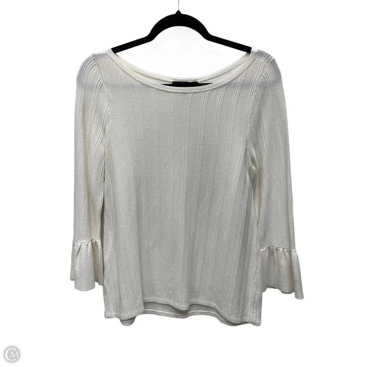 Sweater By Ann Taylor In Cream, Size: Xs