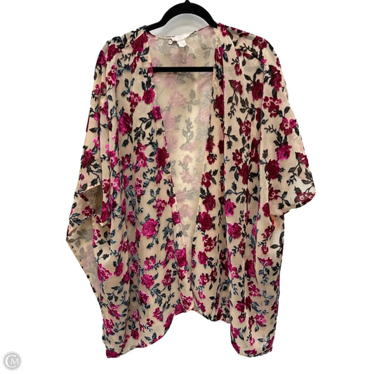 Cardigan By Japna In Floral Print, Size: L