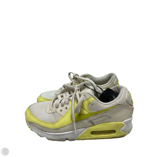 Shoes Athletic By Nike In Cream & Yellow, Size: 8