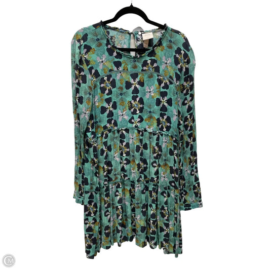 Dress Casual Short By Knox Rose In Floral Print, Size: 2x