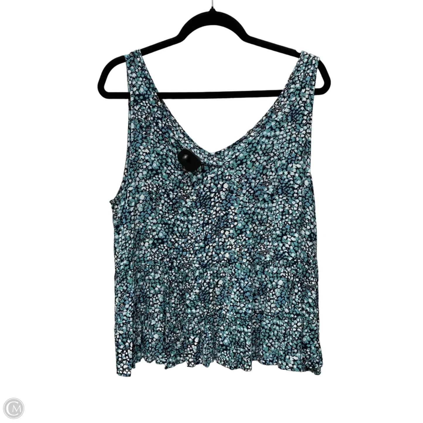 Top Sleeveless By Loft In Floral Print, Size: Xl