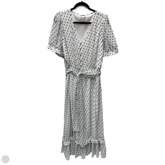 Dress Casual Maxi By Calvin Klein In Polkadot Pattern, Size: Xl