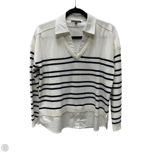 Sweater By Adrianna Papell In Striped Pattern, Size: S