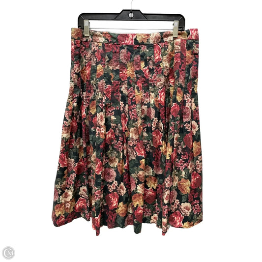 Skirt Mini & Short By Antonio Melani In Floral Print, Size: 14