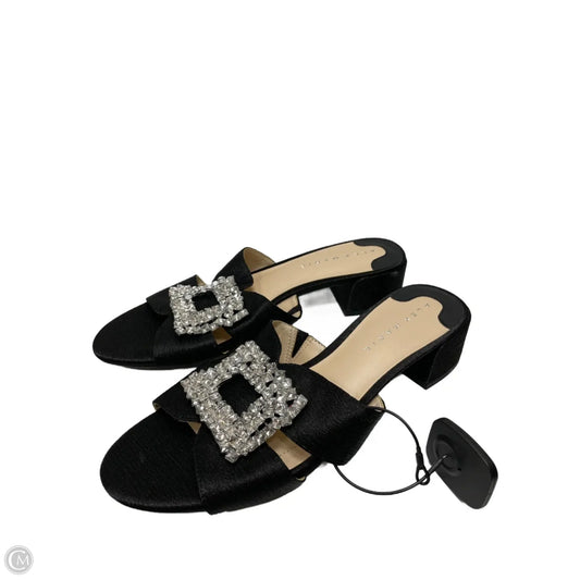 Sandals Heels Block By Alex Marie In Black, Size: 11