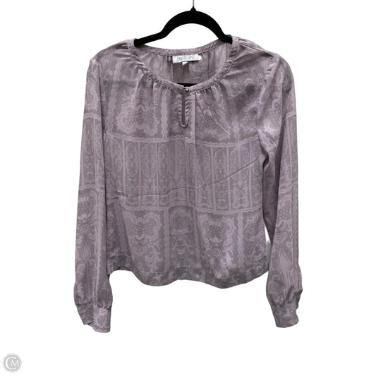 Blouse Long Sleeve By Jennifer Lopez In Purple, Size: Xs