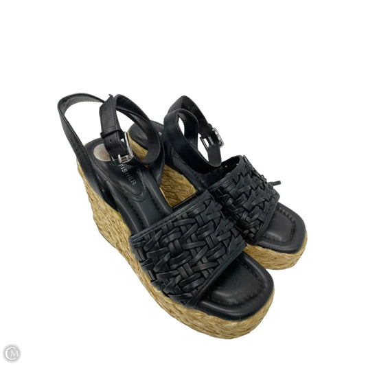 Sandals Heels Wedge By Marc Fisher In Black, Size: 7.5