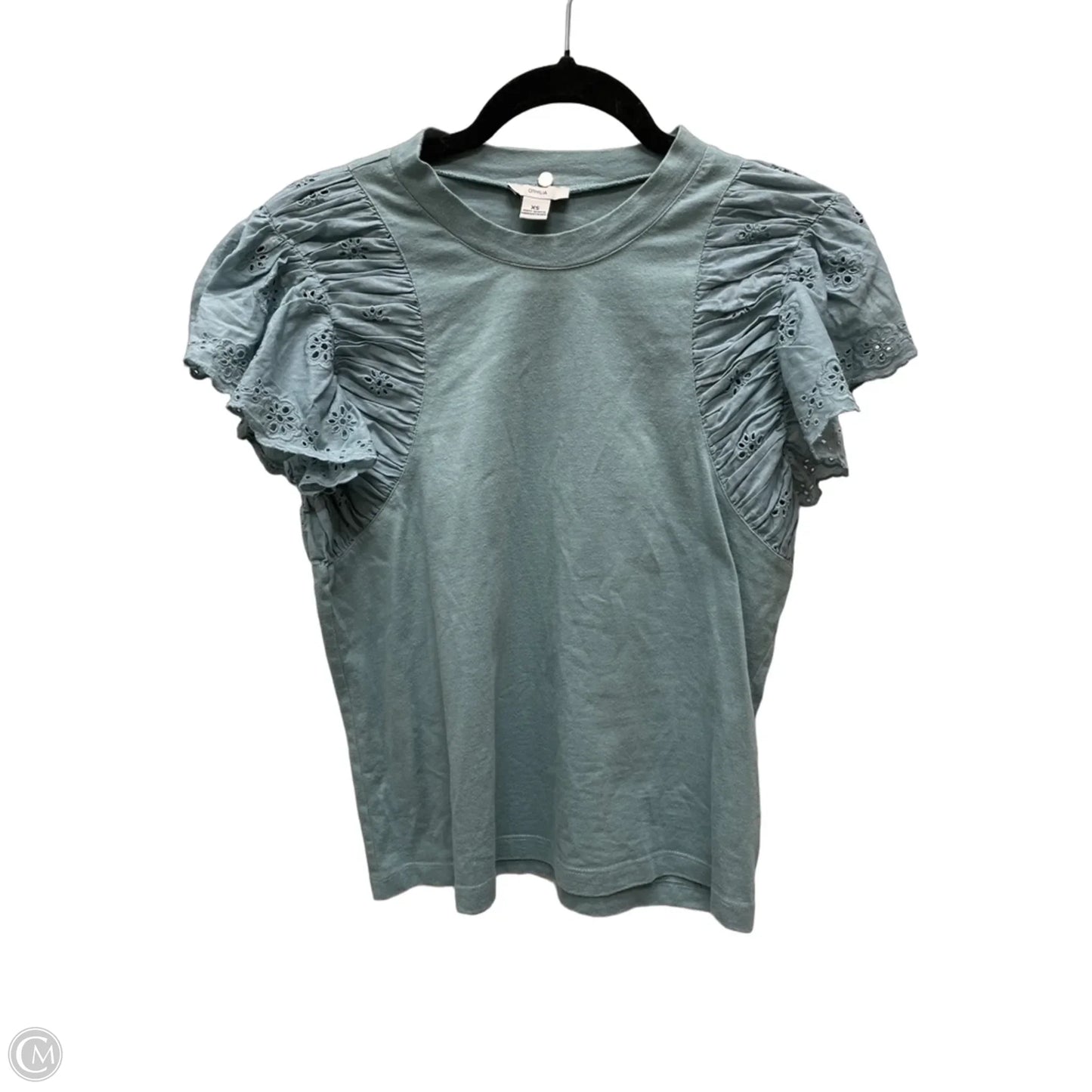 Top Short Sleeve By Cmc In Blue, Size: Xs