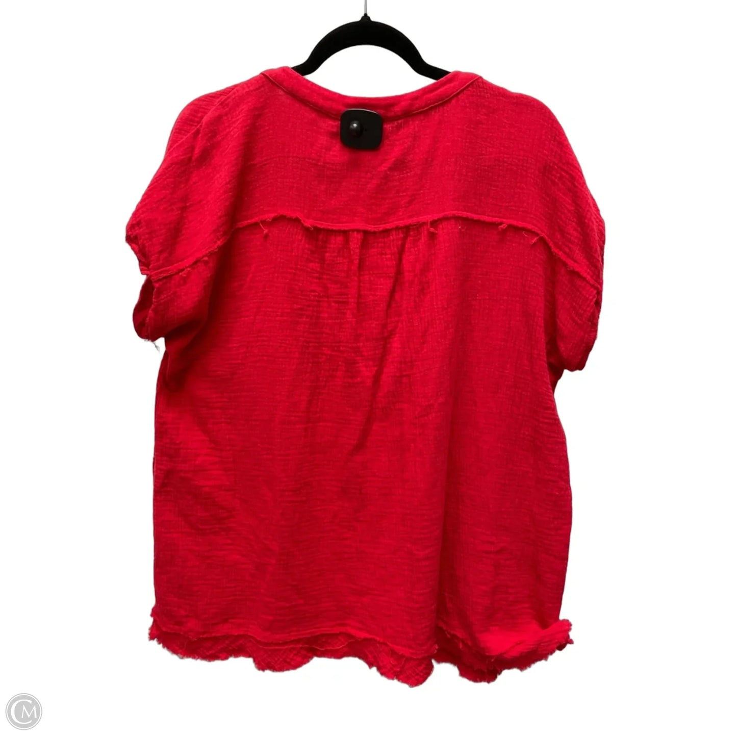 Top Short Sleeve By Entro In Red, Size: M