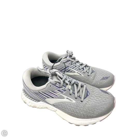 Shoes Athletic By Brooks In Grey & Purple, Size: 8.5