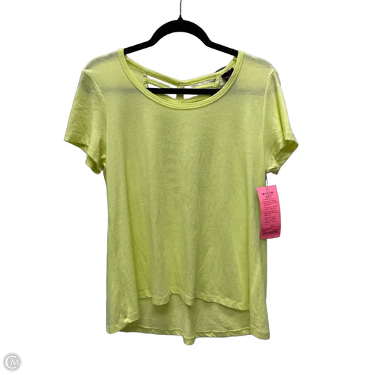 Top Short Sleeve By Betsey Johnson In Yellow, Size: M