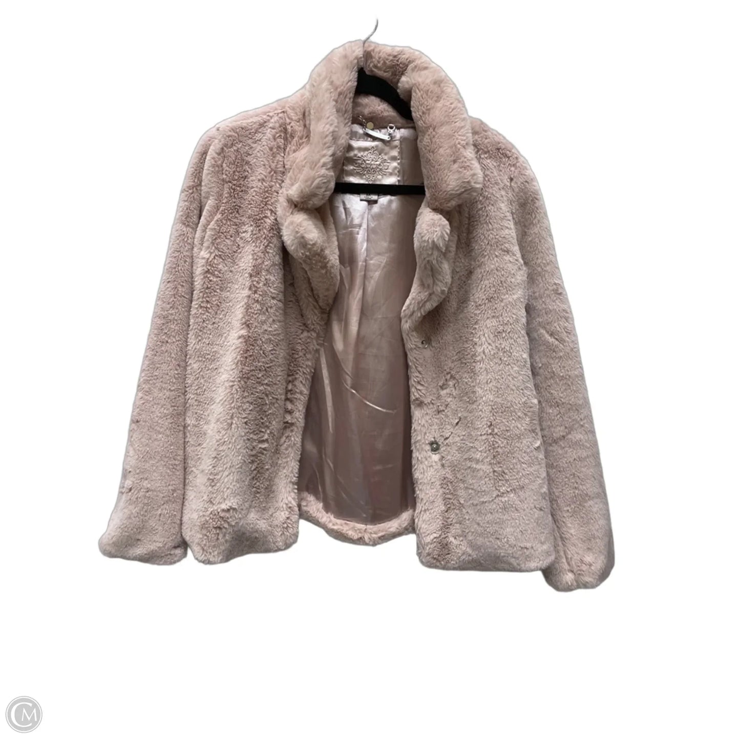 Jacket Faux Fur & Sherpa By Jou Jou In Pink, Size: M