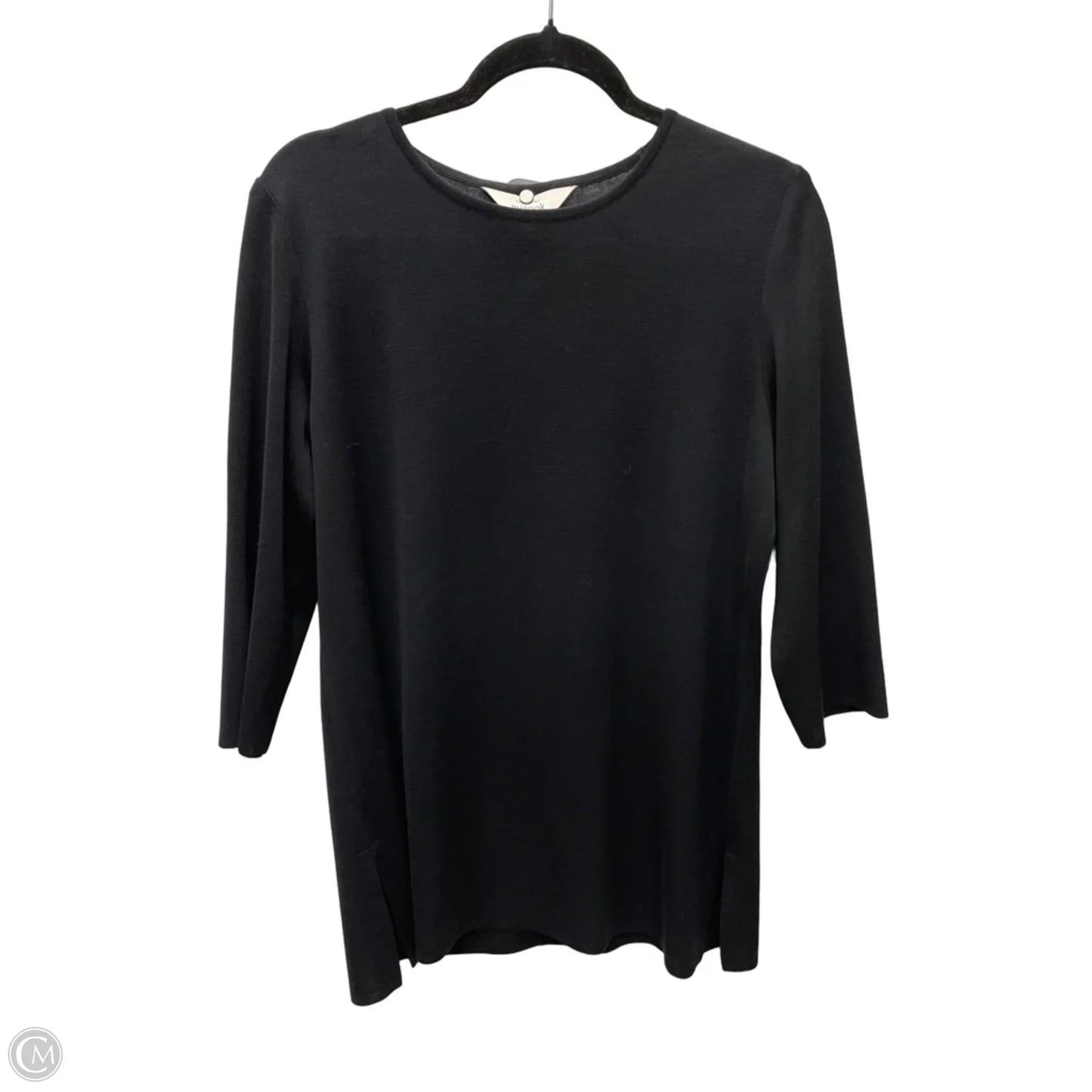 Top 3/4 Sleeve By Misook In Black, Size: L