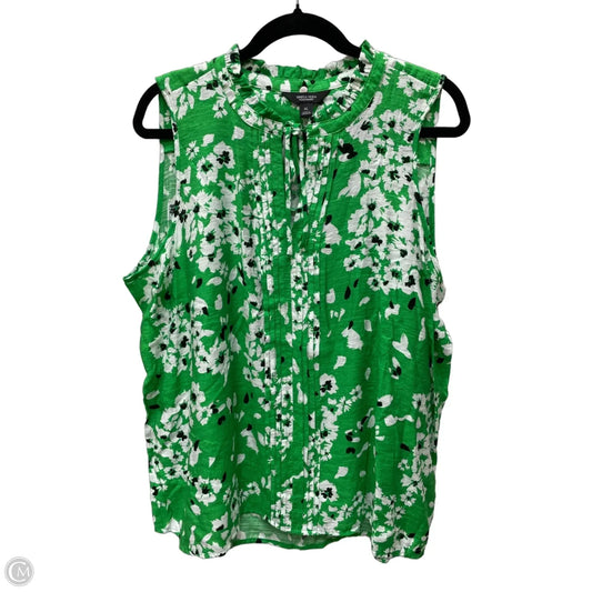 Top Short Sleeve By Simply Vera In Floral Print, Size: Xl