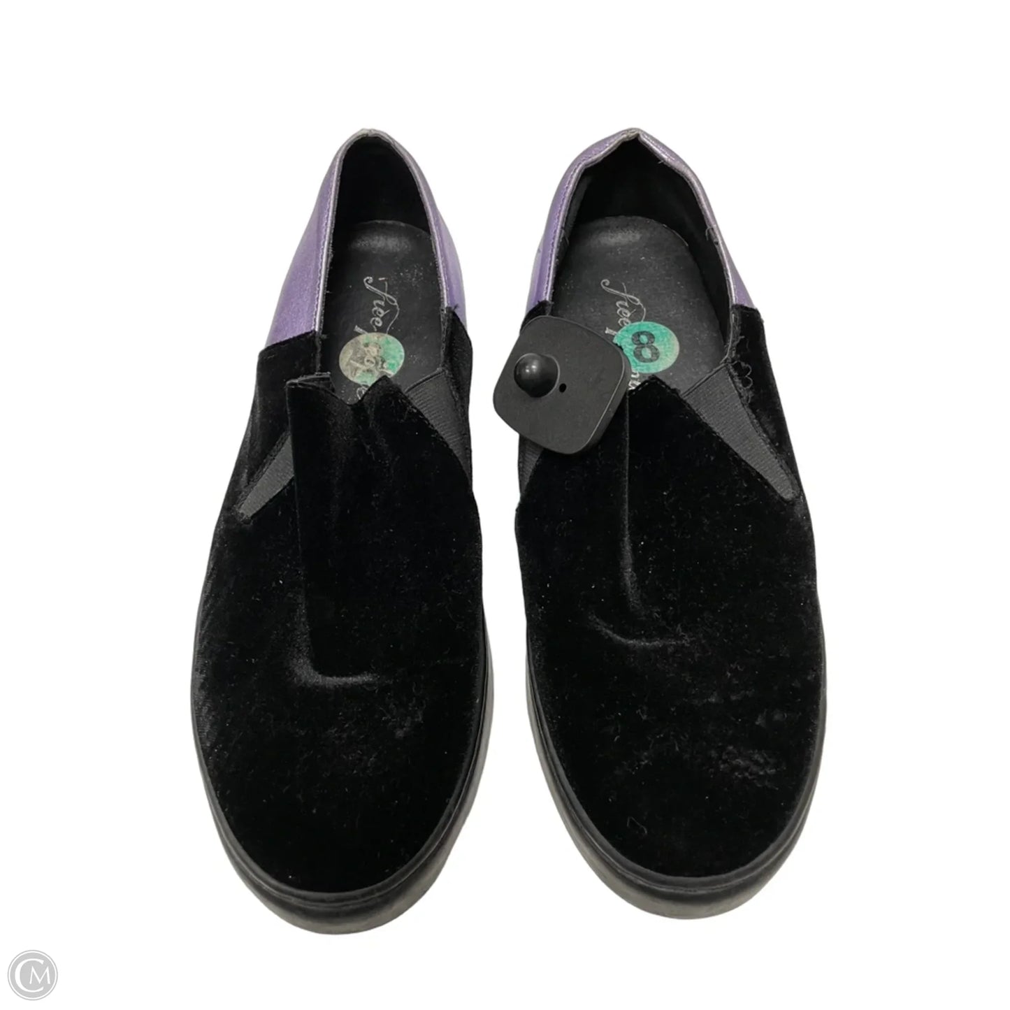 Shoes Flats By Free People In Black & Purple, Size: 8.5