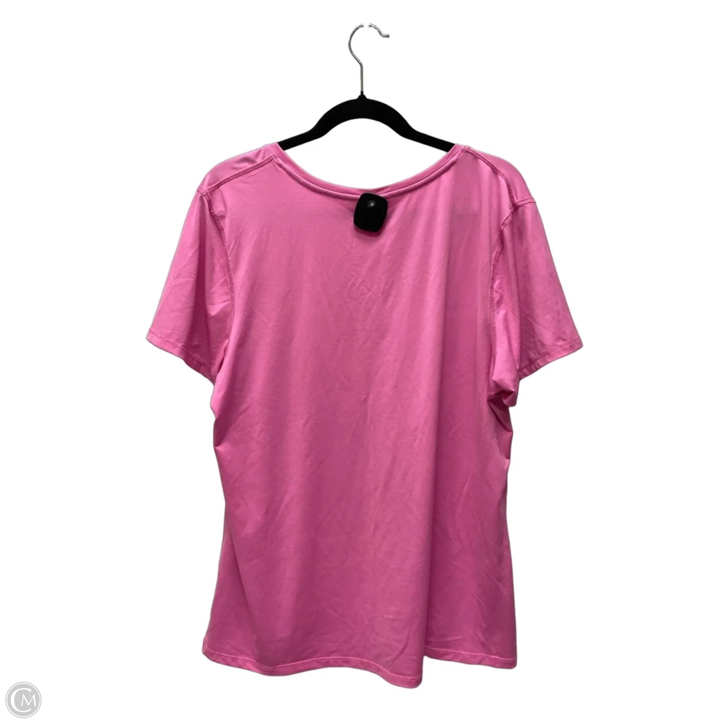 Athletic Top Short Sleeve By Athletic Works In Pink, Size: 2x