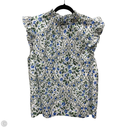 Top Short Sleeve By Sugar Lips In Floral Print, Size: Xl