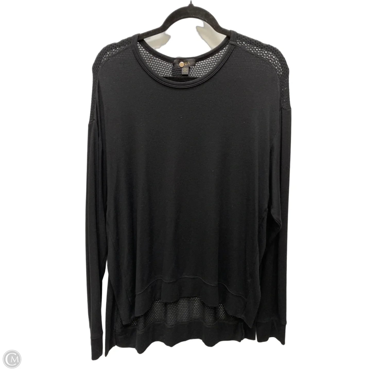 Top Long Sleeve By Cmb In Black, Size: L