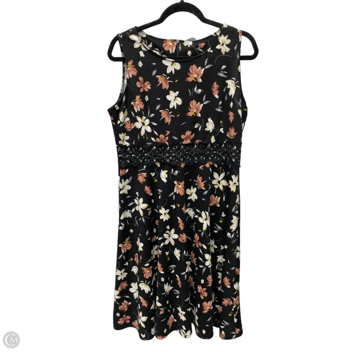 Dress Casual Short By Clothes Mentor In Floral Print, Size: Xl