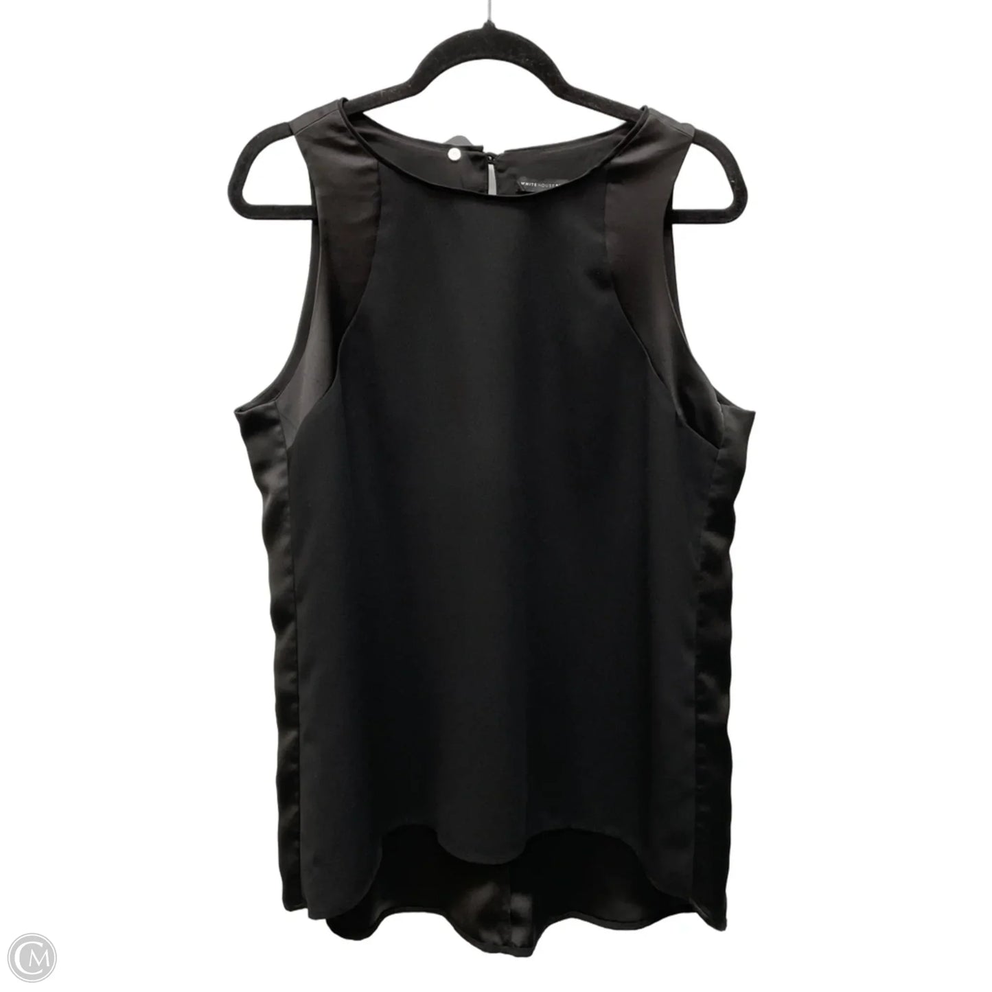 Top Short Sleeve By White House Black Market In Black, Size: Xl