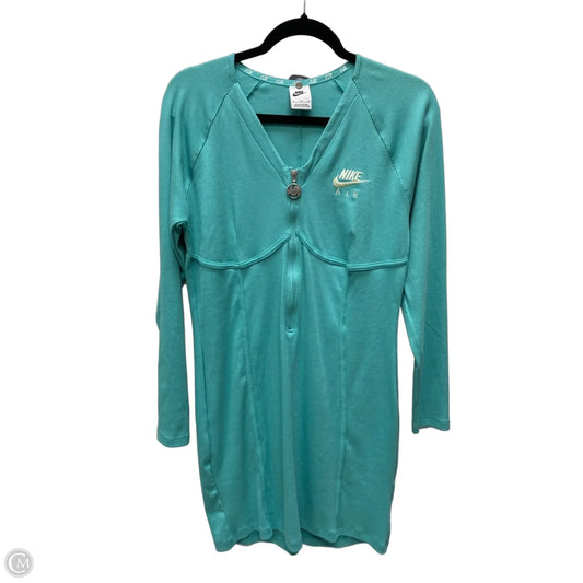 Athletic Dress By Nike Apparel In Teal, Size: Xl