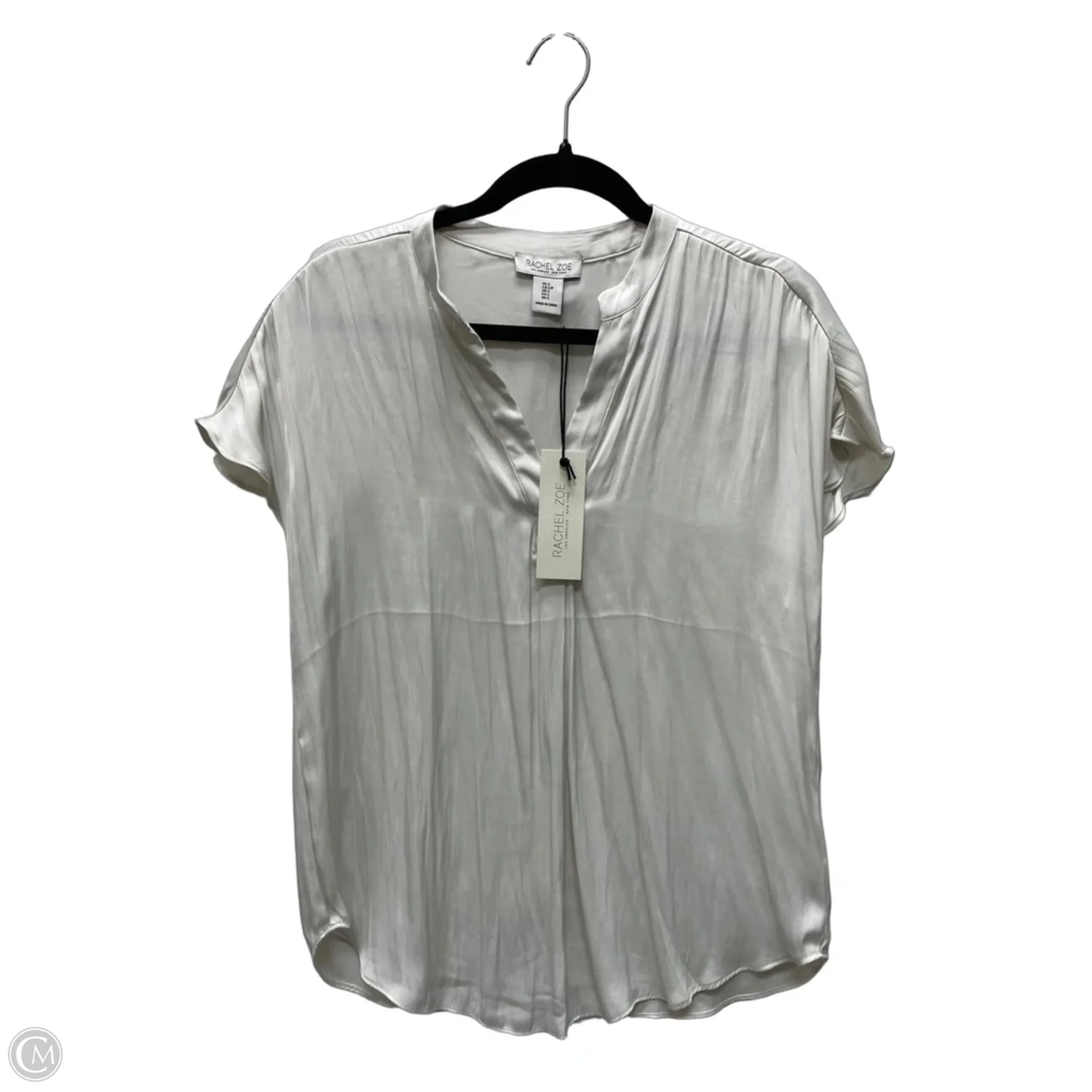 Blouse Short Sleeve By Rachel Zoe In Beige, Size: S