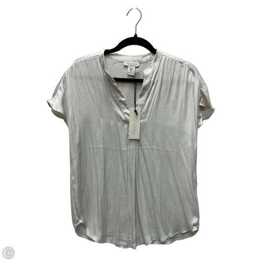 Blouse Short Sleeve By Rachel Zoe In Beige, Size: S