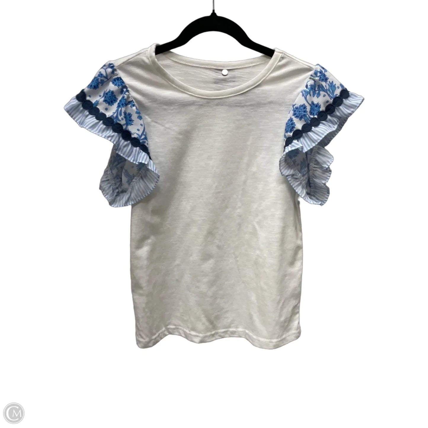 Top Short Sleeve By Clothes Mentor In Floral Print, Size: S