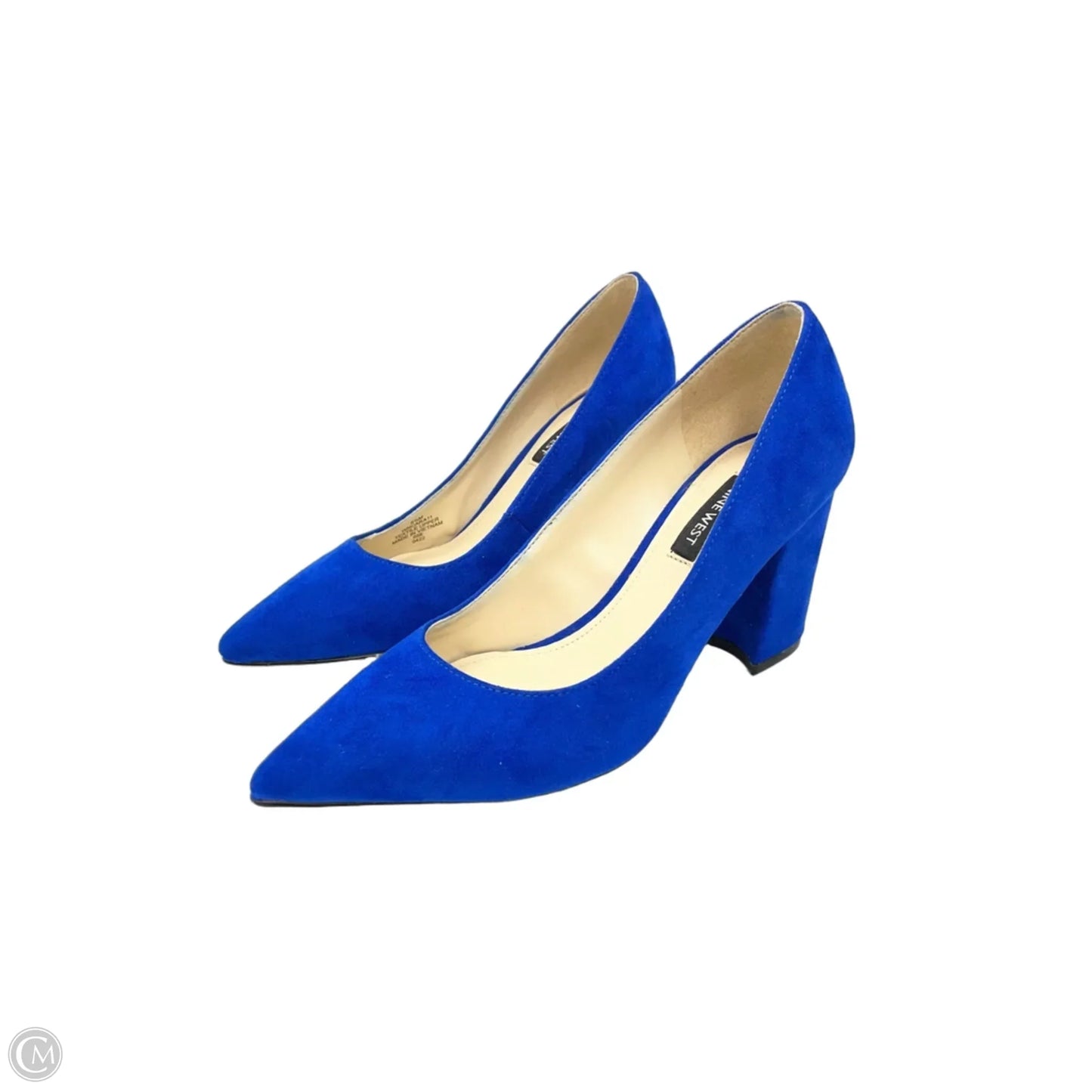 Shoes Heels Block By Nine West In Blue, Size: 6.5