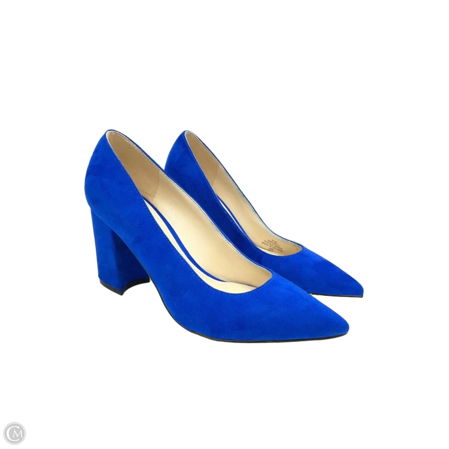 Shoes Heels Block By Nine West In Blue, Size: 6.5